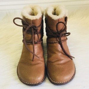 UGG • Lace Up Leather Boots